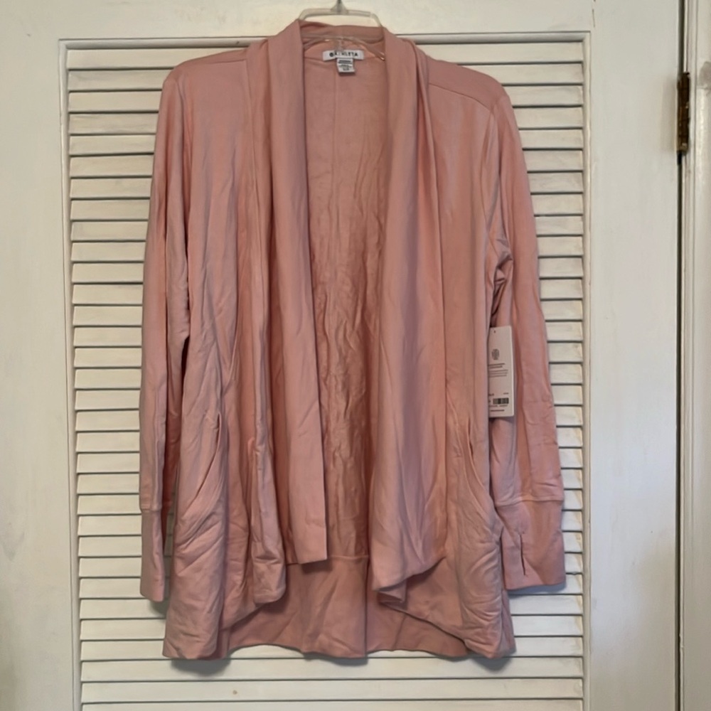 Athleta Pranayama Restore Wrap light pink size large petite LP NWT